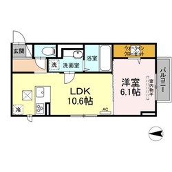 Ｄ-ＲＯＯＭ宇品西の物件間取画像